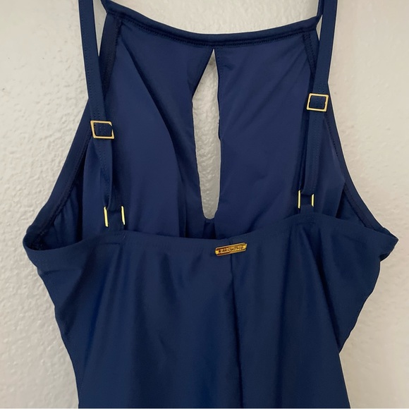 Navy Ellen Tracy One Piece Bathing Suit - Picture 5 of 6